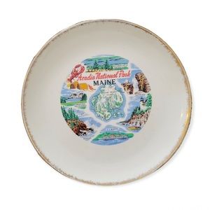 Acadia National Park Maine state plate collectible antique vintage landmark